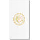 Double Circle Monogram Deville Guest Towels Image 1 of 2